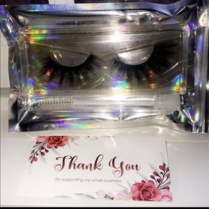 Lashes and lip gloss